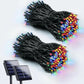 NAVILED® COMPRA 1 LLEVA 2  LUCES NAVIDEÑAS CON PANEL SOLAR 10MT - 8 PARPADEOS