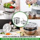 MASTER 3X1® Set de Bowls Multifunción: Ralla, Lava y Cocina Fácil