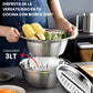 MASTER 3X1® Set de Bowls Multifunción: Ralla, Lava y Cocina Fácil