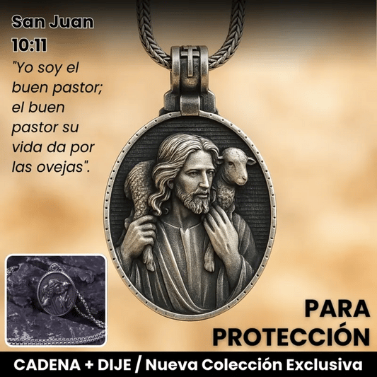 BUEN PASTOR®  COLLAR EN PLATA 925 IDEAL PARA PROTECCION DIVINA